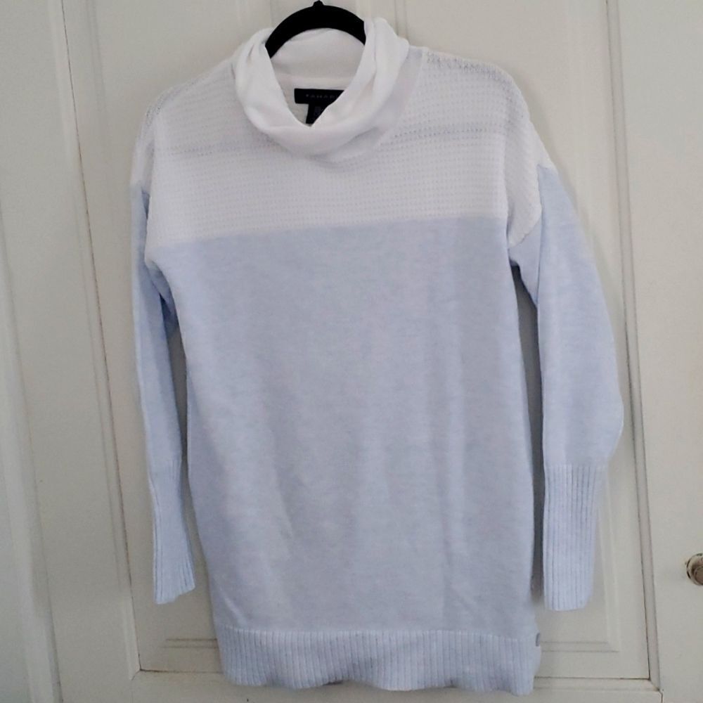 Tahari Colorblocked Turtleneck Sweater